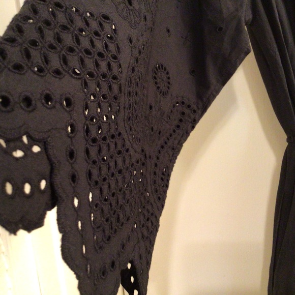 CLEOBELLA/.Vida Black Eyelet Hem Midi Dress - Sz S NWT - Picture 9 of 16